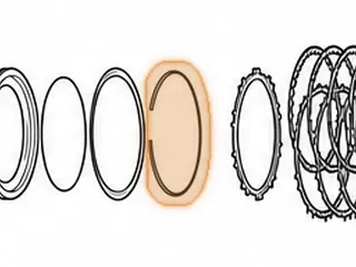 Snap Ring, KM171/KM172/KM175 Holds Return Spring To Center Support — Part # 42893B
