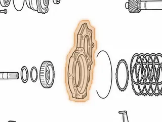 Pressure Plate, P.Plate, KM175/KM175-5/KM176-5/KM177-8/A4AF1/A4BF1/A4BF2/F4A33/ W4A32/W4A33 Overdrive Clutch (25 Teeth)… — Part # 42140C