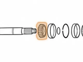 Cone Bearing, A4AF1/A4AF3/A4BF1/A4BF2 Pinion Shaft (17 Rollers)(1.375”ID) — Part # 42274L