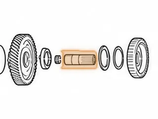 Shaft, KM177-8 Overdrive (27 Spline) 3.340” Long (The Splines On The Overdrive End Are 3/4” Long) 1989-Up — Part # 42675G