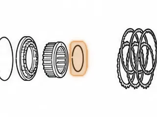 Snap Ring, KM175-5/KM177-8/A4BF1/A4BF2/W4A32 Direct Drum Retainer (.155”Thick, ID To OD) — Part # 42879E