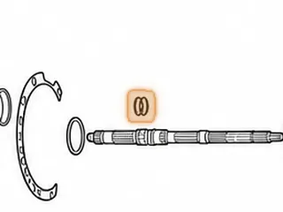 Ring, F4A51/F4A42/F4A51/W4A42/W4A51(W4A5A)/F5A51 Input Shaft (Teflon) 1996-Up — Part # 41178AT