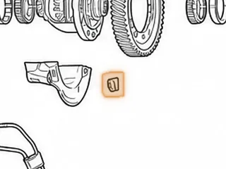 Oil Baffle, A4CF1/A4CF2 (1 Bolt, Tin)(Bolts To Case By Axle Seal) 2006-Up — Part # 41699E