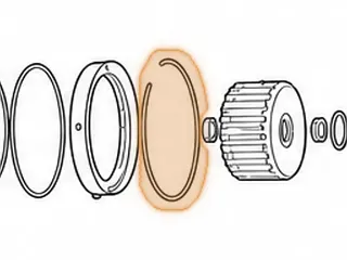 Snap Ring, F4A41/F4A42/W4A42 Holds Piston Housing To Case (.099” Thick)(7 3/16” OD) 1996-Up… — Part # 41874A