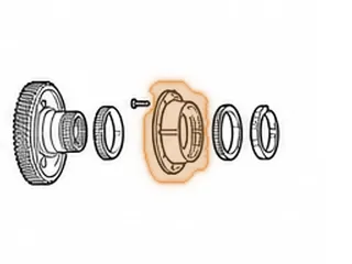 Retainer, A4CF1/A4CF2 Drive Transfer Gear (8 Bolt)(1.168”Thick)(W/Outer Races) 2006-Up — Part # 41711E