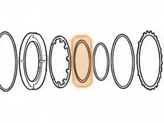 Retainer, A4CF1/A4CF2 Low/Revere Clutch Spring (.063”Thick)(4.515”OD)(Dished) 2006-Up — Part # 41987E