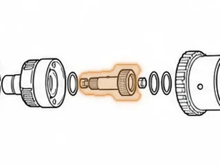 Sun Gear, F4A41/F4A42/W4A42 Output (38 Teeth)(3.550” Long)(2.180” OD) 1996-Up — Part # 41614A