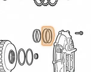Ring, F4A41/F4A42/F4A51/W4A42/W4A51 (W4A5A) Reverse Clutch (In Rear Cover)(2.762”OD) (Metal) 1996-Up — Part # 41181A