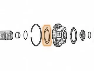 Washer, A4LD/4R44E/4R55E Rear Planet To Shell (3 Outer Tabs) L1989-96 — Part # 56244B