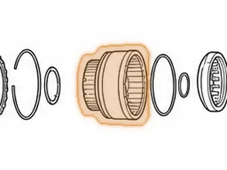 Drum, A4LD/4R44E Forward Clutch (5 Clutch) (Uses Bearing #226) 1991-Up… — Part # 56554C