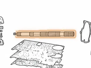 Output Shaft, A4LD/4R55E 2WD (Bearing Type) Speed-O Gear Is 4 7/8” From Rear End Of Shaft… — Part # 56678J