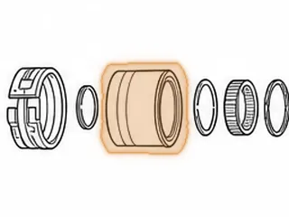 Drum, C-3/A4LD/4R44E Reverse Band (Less Sprag) (Uses Roller Type Sprag) (10 Lugs) — Part # 56556