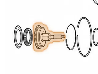 Center Shaft, A4LD/4R44E Overdrive (Bearing Type)(With .392”OD Pilot) 1990-96 (Except 4.0L) Uses Sprag With Metal Cage — Part # 56674A