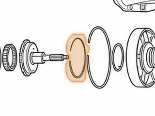Snap Ring, A4LD/4R44E/4R55E/5R55E Holds Overdrive Ring Gear To Hub — Part # 56868