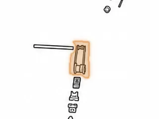Band Strut Set, A4LD/4R44E/4R55E/5R55E Overdrive Band (Band Lever #G) — Part # 56915D