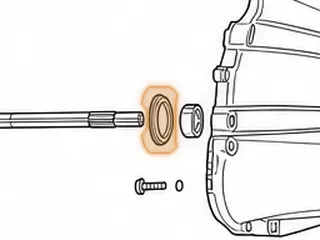 Seal, C-3/A4LD/4R44E/4R55E Front (W/Flange) 1997-Up (Viton, Deep Lip) Viton On OD Of Seal — Part # 56070C