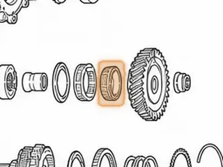 Cone Bearing W/Cup Race, A540 Driven Transfer Gear (Cup Race Is 3.068”OD With Cast # ST4078-3) — Part # 87281AK