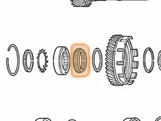 Bearing W/Cup Race, A540 Drive Transfer Gear To Shaft — Part # 87268