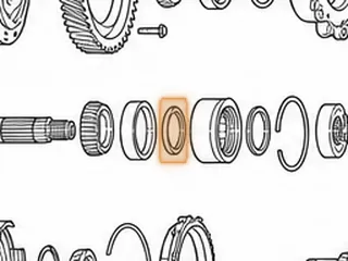 Seal, A540/A541E Differential Pinion 1994-Up (Double Lip) — Part # 87075AA