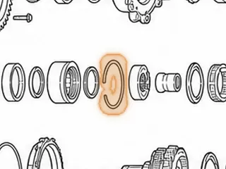 Snap Ring, A540 Holds Pinion Retainer In Case — Part # 87895