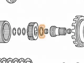 Bearing, A540 Front Planet To Sun Gear (Early) — Part # 67238A