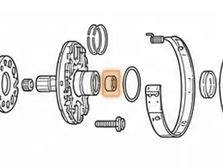 Caged Needle Bearing, A540 Stator (Rear) Late — Part # 87209