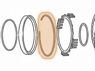 Snap Ring, A540 Holds Overdrive Brake Retainer To Cover — Part # 87862