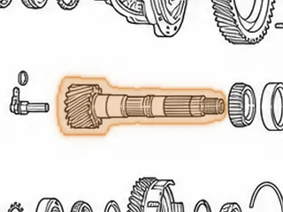 Pinion, A540 (16 Teeth) 3 Grooves Next To End (1.350” Wide Gear) — Part # 87730F