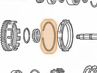 Snap Ring, A540 Holds Overdrive Ring Gear To Drive Gear — Part # 87898