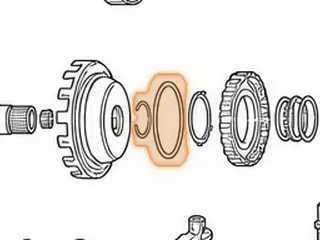 Washer, A540 Shell To Sprag (2 3/4”OD) (Plastic) (Early) — Part # 67244A