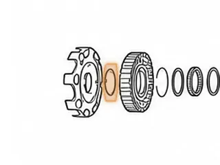 Washer, A650E Shell To Clutch Hub (3 Tabs)(Plastic)(2.325”OD)(.113”Thick) 1998-06 — Part # 187244A