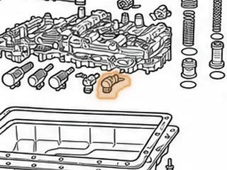 Solenoids, A650E Shift (#1)(1.920”Long)(Black Connector)(Body Hole In End)(Metal Snout) (2 Bolt Bracket) 1998-06 — Part # 187421A