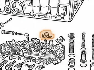 Solenoids, A650E Shift (#4) (1.310”Long)(Black Connector)(Body Small Hole In End) (Short Plastic Snout) 1998-06 — Part # 187440A