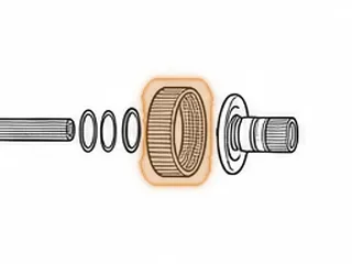 Ring Gear, A650E Rear Planet (66T RightAngle)(1.548”Thick)(44 Clutch Teeth) 1998-06 — Part # 187594A
