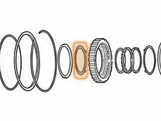 Washer/Retainer, A750/A761 # 2 Sprag (.024”Thick, 3.327”OD, 2.583”ID)(4 Legs) 2003-Up — Part # 117285A