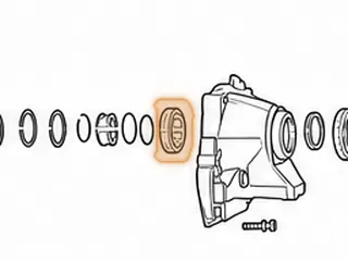 Ball Bearing, A761 (2wd) Output Shaft To Extension Housing (.550”Thick, 2.440”OD, 1.350”ID) (Cast # NSK B34Z-5E1)… — Part # 117271B