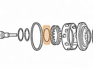 Snap Ring, A750/A761 Holds Low/Reverse Clutch Return Spring In Case (.032”Thick, 2.725”OD) 2003-Up — Part # 117884A