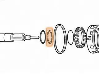 Bearing W/Race, A750/A761 Rear Planet To Case (.130”Thick, 2.510”OD, 1.840”ID) 2003-Up — Part # 117251A