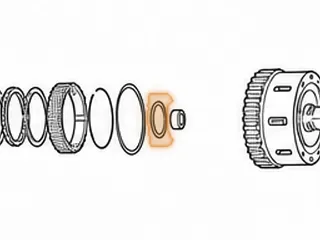 Bearing W/Races, A761 Inner Sprag Race To Direct Clutch Hub (.140”Thick, 2.220”OD, 1.405”ID) 2004-Up — Part # 117235B