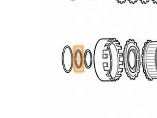 Race, A750/A761 Reverse Clutch Hub W/Sun Gear To Front Planet Ring Gear Hub (.080”Thick, 2.235”OD, 1.500”ID) 2003-Up — Part # 117240A