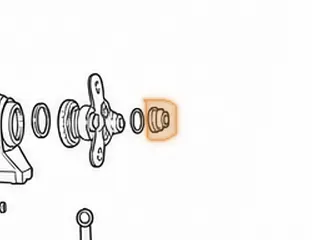 Nut, A761 (2wd) Bolt-On Yoke (30MM, 6 Point) 2004-Up — Part # 117798B