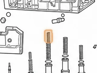Accumulator Assembly, A750 C3 (Aluminum Piston 2.175”Long, .885”ID, W/2 O-Rings W/Green Balance Spring)… — Part # 117945A