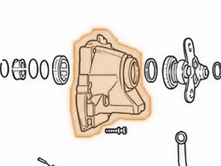 Extension Housing, A761 (2wd) 3 7/8” Long (Bolt-On Type Yoke)(6 BoltsTo Case)(4 Bolt Bottom Mount)(Cast # 8870) 2004-Up — Part # 117770B