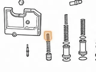 Accumulator Assembly, A761 C1 (Aluminum Piston .983”OD)(Outer Spring Is Natural .670”OD, 1.810”Long)… — Part # 117925B