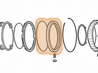 Housing, A750/A761 B-2 Clutch Piston (Tin, 1 Tab)(5.800”OD, 4.440”ID) 2003-Up — Part # 117545A
