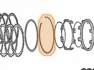 Snap Ring, A750/A761 Holds Center Support In The Case (.118”Thick, 7 1/4”OD)(Beveled, W/2 Eyelets) 2003-Up — Part # 117883A