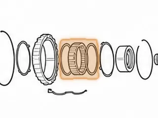 Sprag, A750/A761 Low/Reverse (26 Elements W/2 Brass Caps)(1.110”Wide W/Caps, 3.725”OD) 2003-Up — Part # 117658A