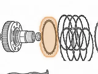 Pressure Plate, A750/A761 Reverse Clutch (.117”)(24 Teeth)(5.875”ID)(# 2) 2003-Up (With 2 V Notched Teeth) — Part # 117150A