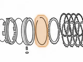 Snap Ring, A750/A761 Holds B-2 Clutch Pressure Plate In Case (.064”Thick, 6 3/16”OD) 2003-Up — Part # 117861A