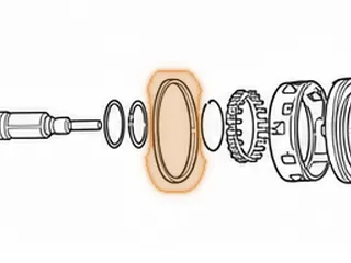 Apply Ring, A761 Low/Reverse Clutch (Tin, 5 Tab)(1.650”Thick, 5.185”OD) 2004-Up — Part # 117548B